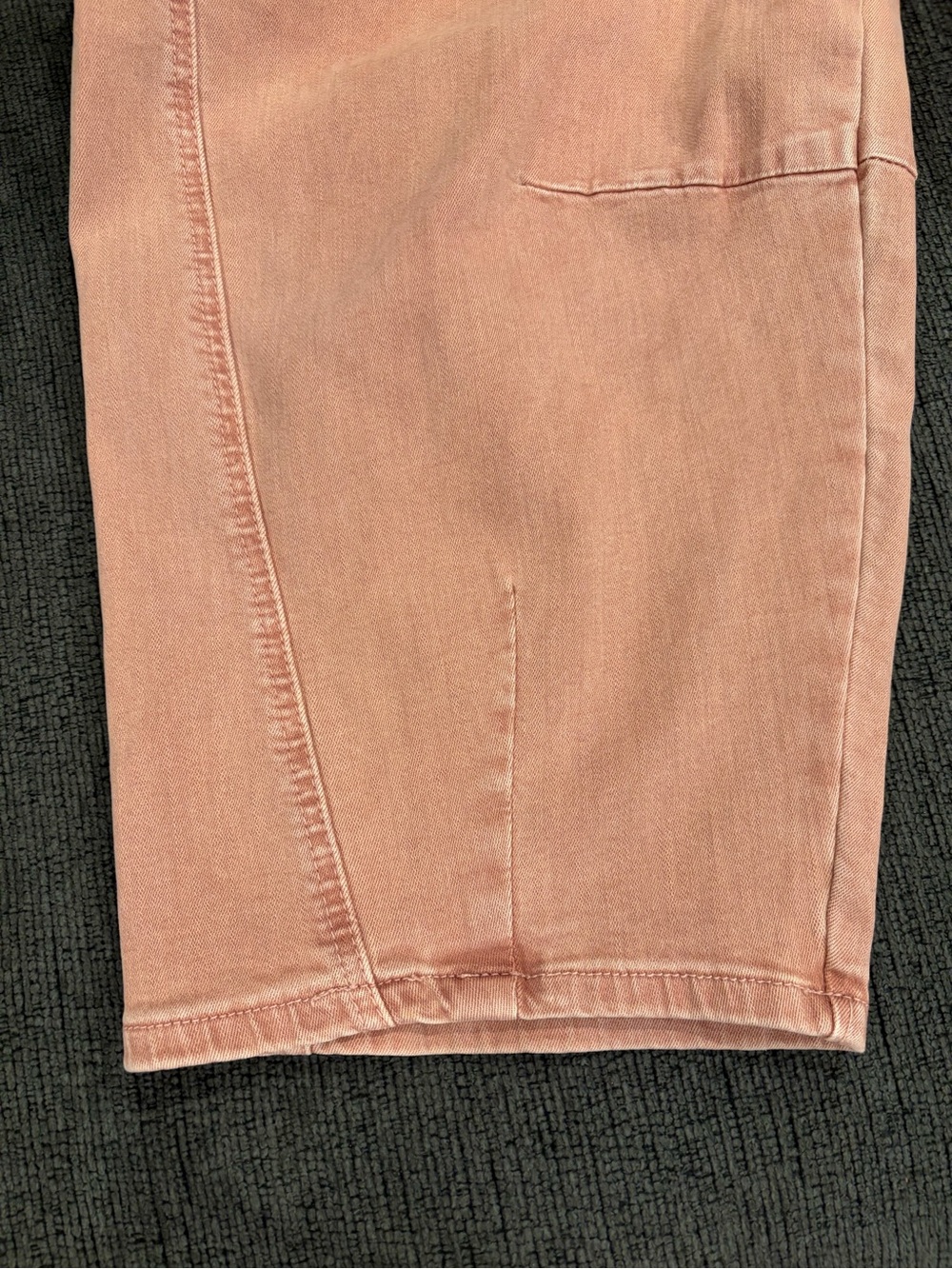 Soft Peach Denim Jeans - Picture 3 of 5